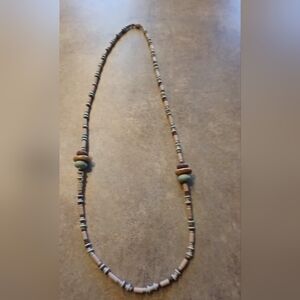 Earth Tones Plastic Beaded Necklace